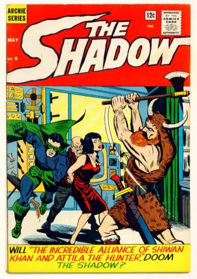 The SHADOW #6 Archie / Radio Comics 1965
