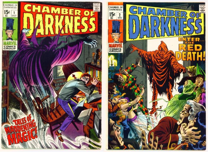 CHAMBER of DARKNESS Lot #1 & #2 Marvel Comics 1969