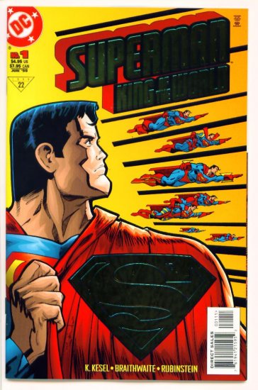 SUPERMAN KING OF THE WORLD #1 DC Comics 1999 Gold Foil Cover
