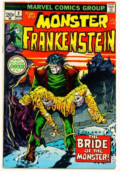 * THE MONSTER OF FRANKENSTEIN #2 Marvel Comics 1973 Mike Ploog art