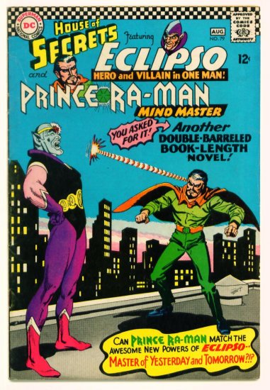 HOUSE of SECRETS #79 DC Comics 1966 Eclipso Ra-Man