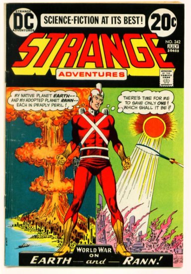 STRANGE ADVENTURES #242 DC Comics 1973 Atom Bomb Cover