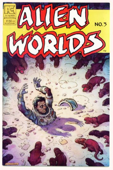 ALIEN WORLDS #3 Pacific Comics 1982 Bruce Jones
