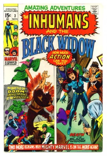 AMAZING ADVENTURES #3 Marvel Comics 1970 FN+ Inhumans