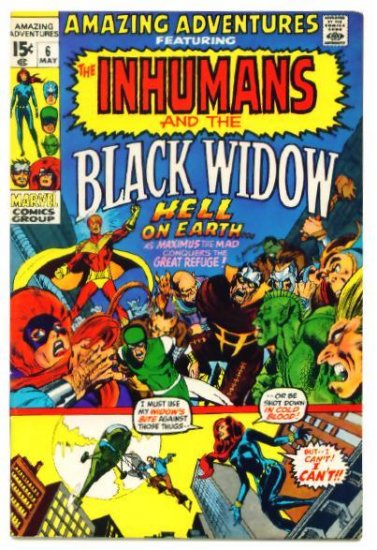 AMAZING ADVENTURES #6 Marvel Comics 1971 FN+ Inhumans