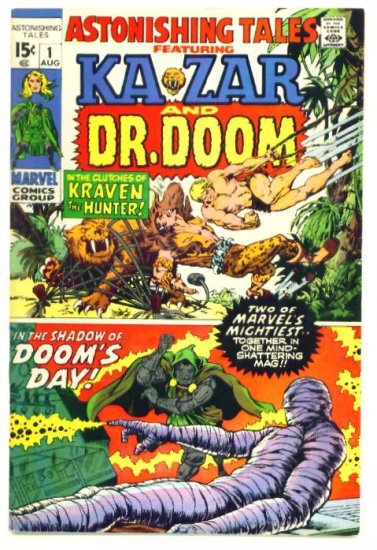 ASTONISHING TALES #1 Marvel Comics 1970 Doctor Doom FINE