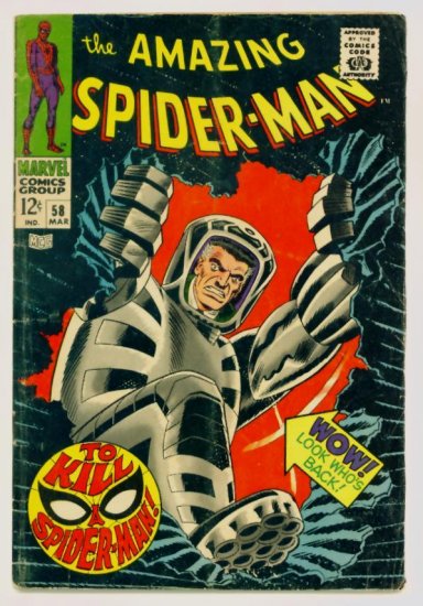 AMAZING SPIDER-MAN #58 Marvel Comics 1968
