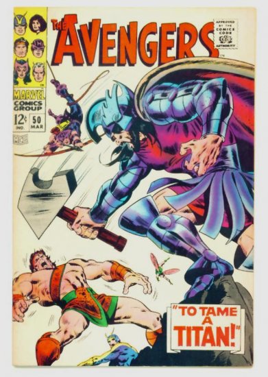 The AVENGERS #50 Marvel Comics 1968 FINE