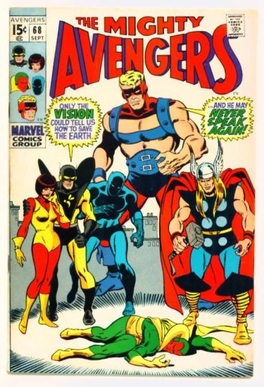 The AVENGERS #68 Marvel Comics 1969