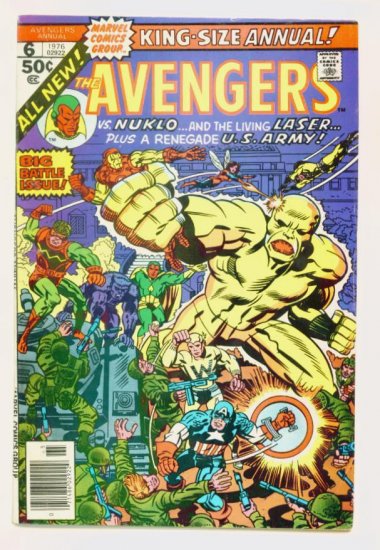 AVENGERS ANNUAL #6 Marvel Comics 1976