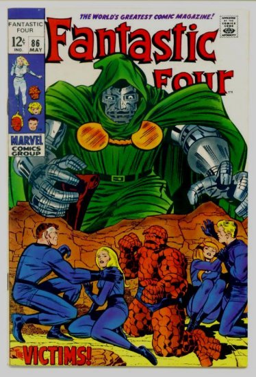 FANTASTIC FOUR #86 Marvel Comics 1969 DOCTOR DOOM