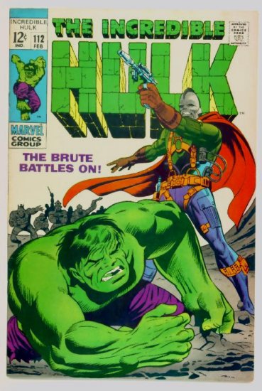INCREDIBLE HULK #112 Marvel Comics 1969 FINE