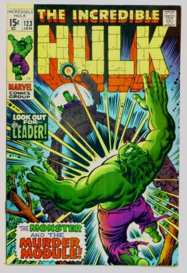INCREDIBLE HULK #123 Marvel Comics 1970 FINE
