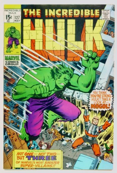 INCREDIBLE HULK #127 Marvel Comics 1970 FINE Mole Man