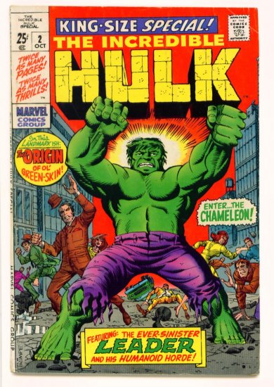 INCREDIBLE HULK KING SIZE SPECIAL #2 Marvel Comics 1969
