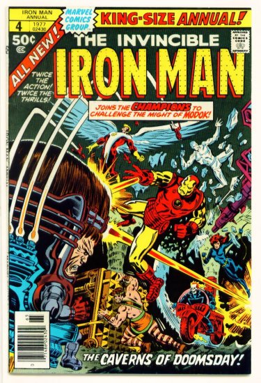 IRON MAN KING SIZE ANNUAL #4 Marvel Comics 1977