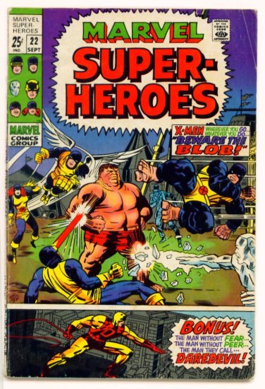 X-MEN Super-Heroes #22 Marvel Comics 1969 GIANT