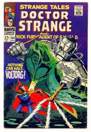 STRANGE TALES #166 Marvel Comics 1968 Doctor Strange Nick Fury