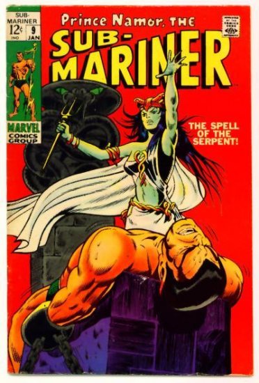 SUB-MARINER #9 Marvel Comics 1969 First Serpent Crown