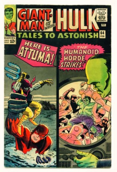 TALES to ASTONISH #64 Marvel Comics 1965 Incredible Hulk