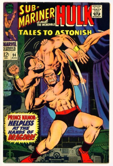TALES to ASTONISH #94 Marvel Comics 1967 The Hulk FINE