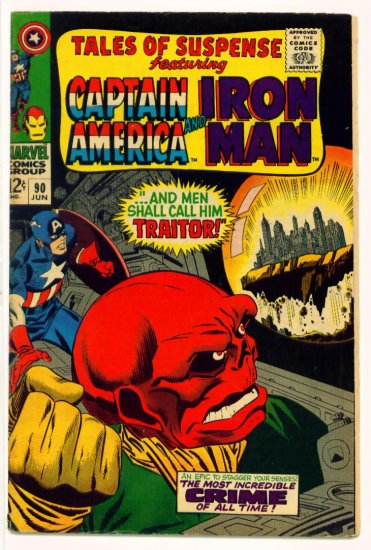TALES of SUSPENSE #90 Marvel Comics 1967 IRON MAN CAPTAIN AMERICA