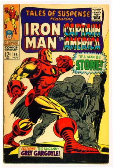 TALES of SUSPENSE #95 Marvel Comics 1967 IRON MAN CAPTAIN AMERICA