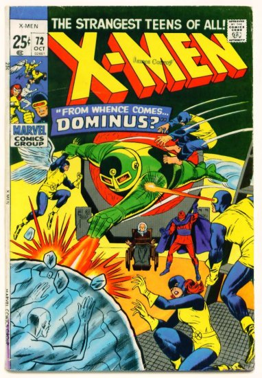 The X-MEN #72 Marvel Comics 1971 GIANT