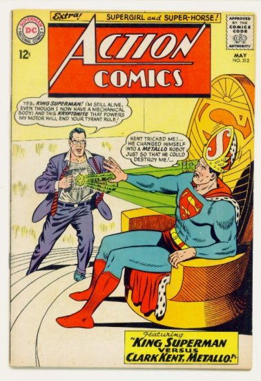 ACTION COMICS #312 DC 1964 Superman Supergirl Metallo