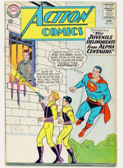 ACTION COMICS #315 DC 1964 Superman Supergirl