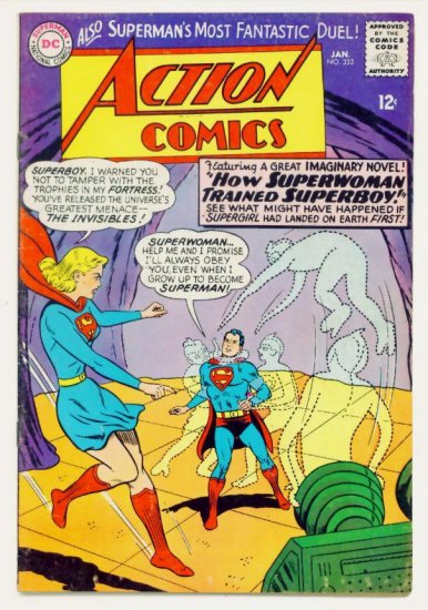 ACTION COMICS #332 DC 1966 Superman Superwoman