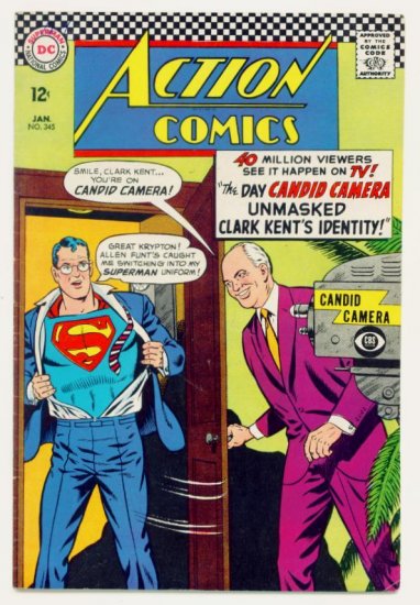 ACTION COMICS #345 DC 1967 Superman Allen Funt
