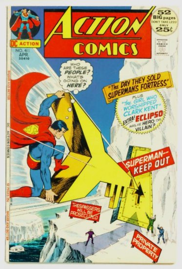 ACTION COMICS #411 DC 1972 GIANT Superman