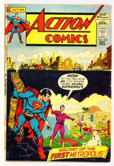 Superman ACTION COMICS #412 DC 1972 GIANT