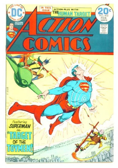 ACTION COMICS #432 DC 1974 First Bronze Appearance of TOYMAN