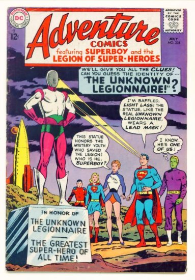 ADVENTURE COMICS #334 DC 1965 Legion of Super-Heroes
