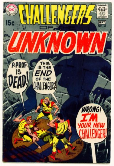 CHALLENGERS of the UNKNOWN #69 DC Comics 1969