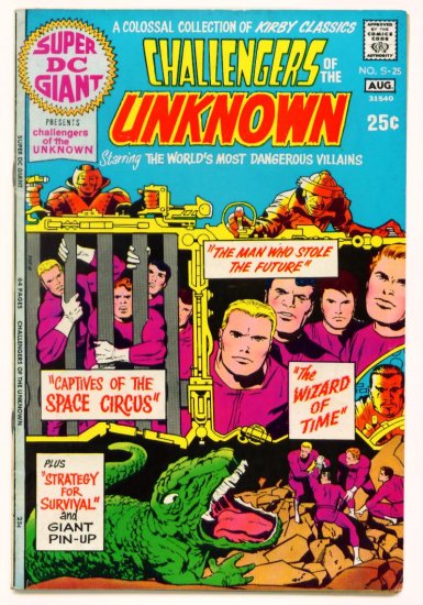 CHALLENGERS of the UNKNOWN Super DC Giant S-25 Jack Kirby