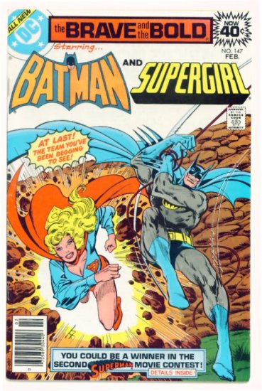 BATMAN and SUPERGIRL BRAVE and the BOLD #147 DC Comics 1979