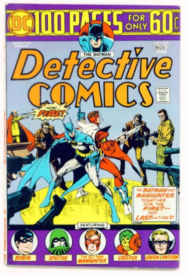 DETECTIVE COMICS #443 DC 1974 BATMAN 100 PAGE GIANT