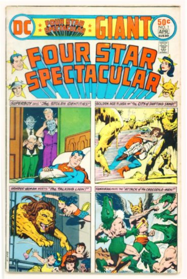 FOUR STAR SPECTACULAR #1 DC Comics 1976 Hawkman Flash Wonder Woman