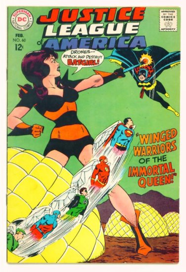 BATGIRL JUSTICE LEAGUE of AMERICA #60 DC Comics 1968 FINE