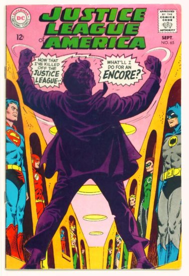 JUSTICE LEAGUE of AMERICA #65 DC Comics 1968 Justice Society Appearance
