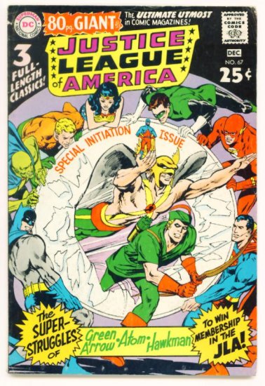 JUSTICE LEAGUE of AMERICA #67 DC Comics 1968 80 PAGE GIANT G53