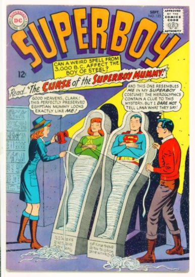 SUPERBOY #123 DC Comics 1965 Lana Lang and Krypto