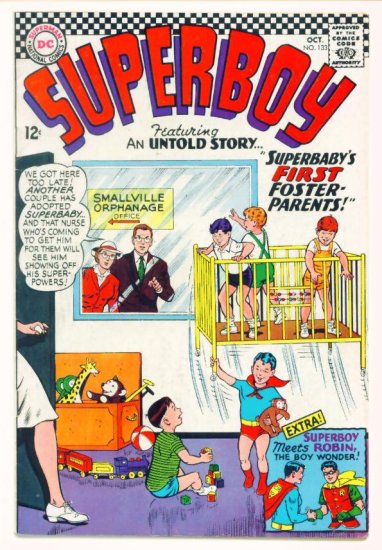 SUPERBOY #133 DC Comics 1966 Superboy Meets Robin