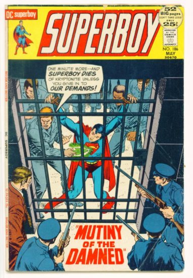 SUPERBOY #186 DC Comics 1972 GIANT