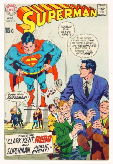 SUPERMAN #219 DC Comics 1969