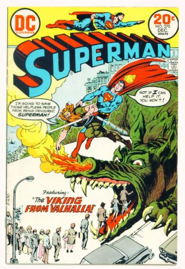 SUPERMAN #270 DC Comics 1973 Valdemar