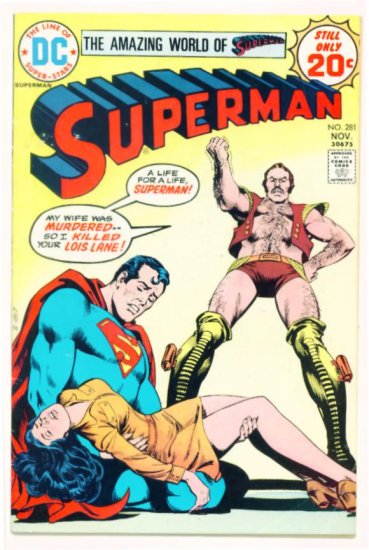 SUPERMAN #281 DC Comics 1974